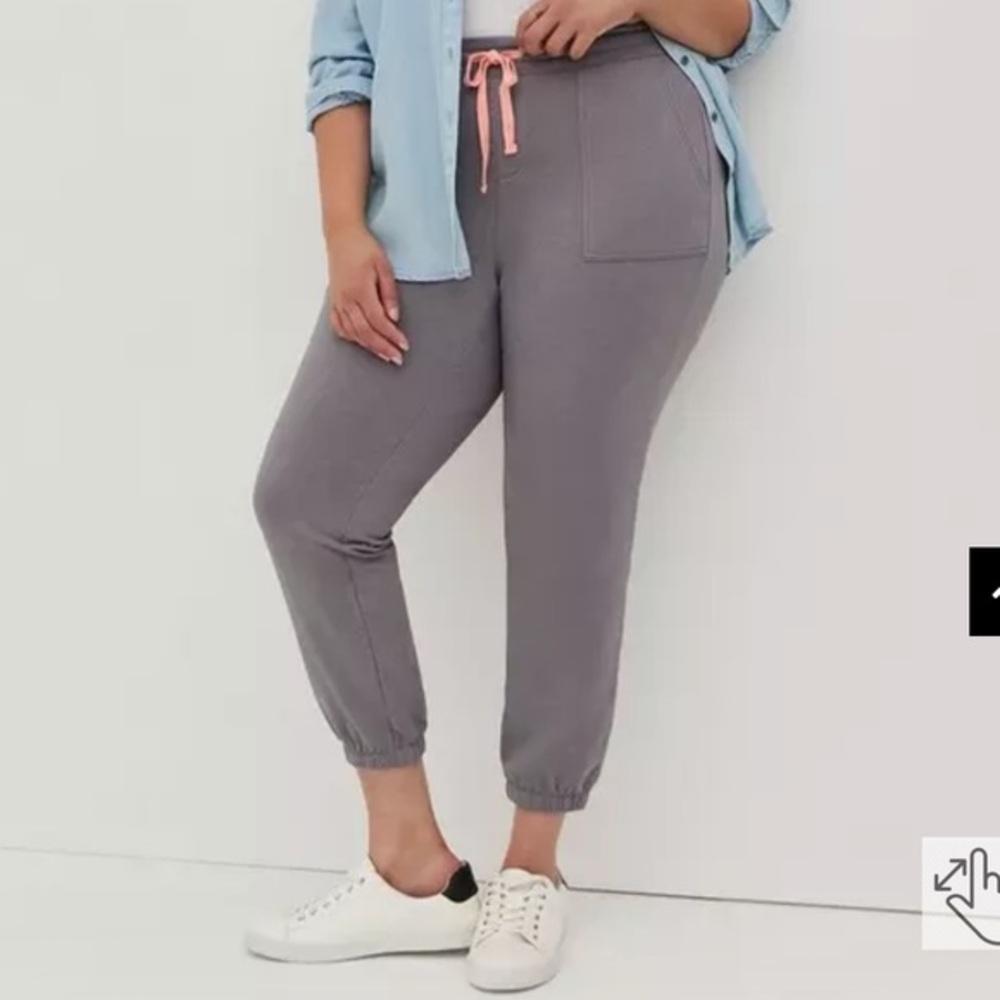 Torrid Relaxed Fit Super Soft Fleece Gray Jogger Pants